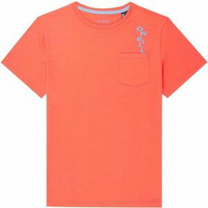 O'Neill LB JACKS BASE S/SLV T-SHIRT Chlapecké tričko, Oranžová,Světle modrá, velikost