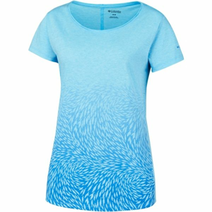 Columbia OCEAN FADE SHORT SLEEVE TEE modrá S - Dámské triko