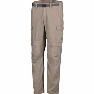 Columbia CASCADES EXPLORER CONVERTIBLE PANT Pánské outdoorové kalhoty, Hnědá,Tmavě šedá, velikost