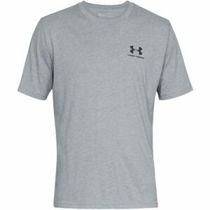 Under Armour SPORTSTYLE LEFT CHEST SS Pánské triko, šedá, veľkosť M