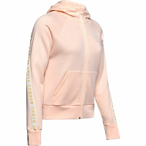 Under Armour UA TAPED FLEECE FZ světle růžová S - Dámská mikina