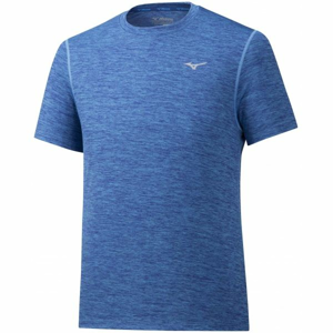 Mizuno IMPULSE CORE TEE modrá XL - Pánské běžecké triko