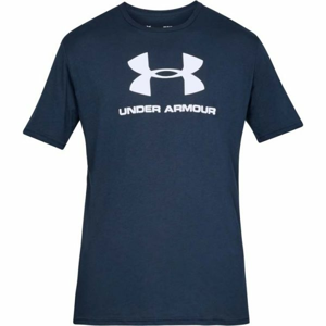 Under Armour SPORTSTYLE LOGO SS tmavě modrá S - Pánské triko