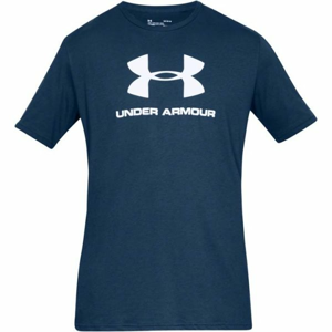 Under Armour SPORTSTYLE LOGO SS modrá M - Pánské triko