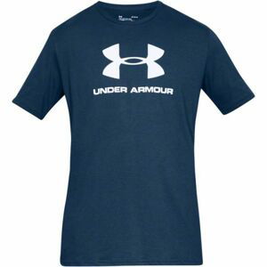 Under Armour SPORTSTYLE LOGO SS modrá L - Pánské triko