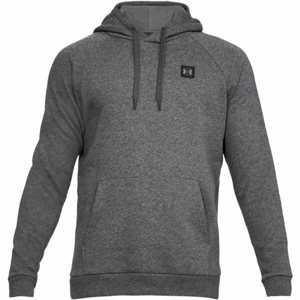 Under Armour RIVAL FLEECE PO HOODIE tmavě šedá M - Pánská mikina