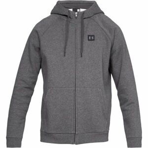 Under Armour RIVAL FLEECE FZ HOODIE šedá S - Pánská mikina