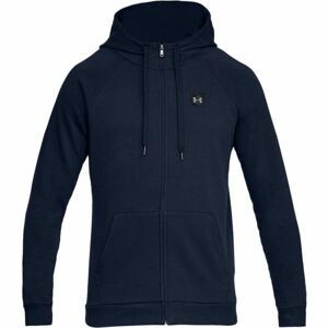 Under Armour RIVAL FLEECE FZ HOODIE tmavě modrá XXL - Pánská mikina