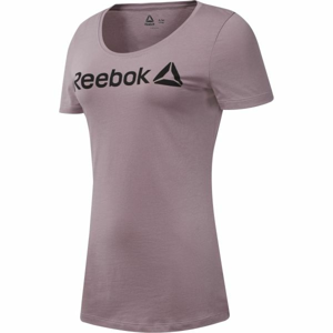 Reebok LINEAR READ SCOOP NECK růžová XS - Dámské triko