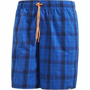 adidas CHECK SHORT MID LENGTH tmavě modrá S - Pánské plavky