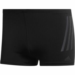 adidas PRO 3-STRIPES SWIM BOXER tmavě šedá 7 - Pánské plavecké boxerky