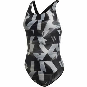 adidas ATHLY X GRAPHIC SWIMSUIT šedá 38 - Dámské plavky