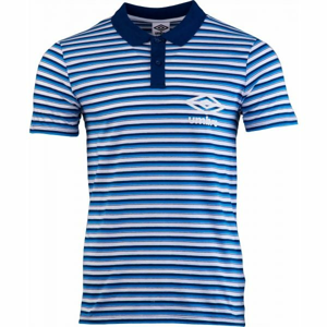 Umbro STRIPE COTTON POLO bílá M - Pánské polo triko