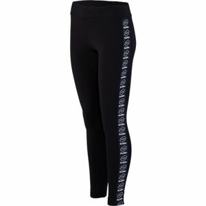 Lotto ATHLETICA II LEGGINGS JS STC W Dámské legíny, Černá,Bílá, velikost XS