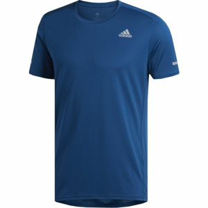 adidas RUN TEE M modrá S - Pánské běžecké tričko