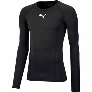 Puma LIGA BASELAYER TEE LS Pánské funkční triko, černá, velikost XL