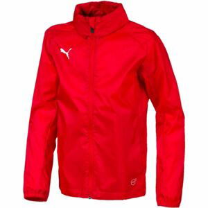 Puma LIGA TRG RAIN JKT CORE JR červená 152 - Dětská bunda