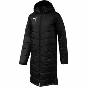 Puma LIGA SIDELINE BENCH JKT LONG černá 2xl - Pánská sportovní bunda