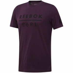 Reebok GS REEBOK 1895 Pánské triko, Fialová,Černá, velikost XL