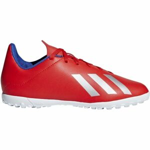 adidas X 18.4 TF J Chlapecké turfy, Červená,Stříbrná,Bílá, velikost 36 2/3