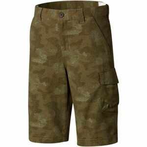 Columbia SILVER RIDGE SHORT PRINT Chlapecké kraťasy, hnědá, velikost L