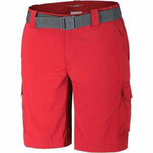 Columbia SILVER RIDGE II CARGO SHORT Pánské outdoorové kraťasy, červená, velikost 30/12