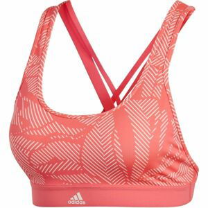 adidas DRST AOP oranžová XL - Dámská sportovní podprsenka