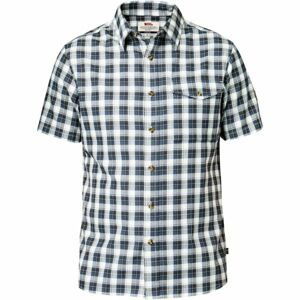 Fjällräven SINGI SHIRT SS M Pánská košile, Šedá,Černá,Tmavě modrá, velikost