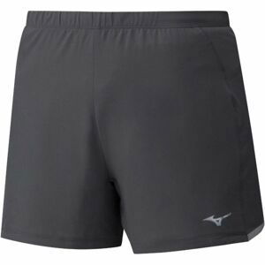 Mizuno AERO 4.5 SHORT Pánské běžecké šortky, tmavě šedá, velikost XXL