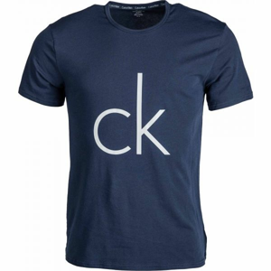 Calvin Klein S/S CREW NECK tmavě modrá M - Pánské tričko