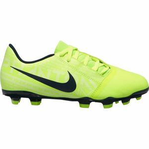 Nike JR PHANTOM VENOM CLUB FG Chlapecké lisovky, Reflexní neon,Černá, velikost 37.5