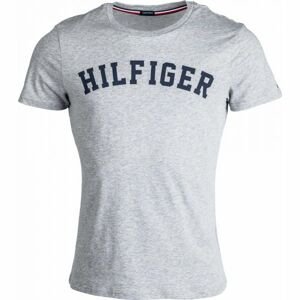 Tommy Hilfiger SS TEE LOGO šedá XL - Pánské tričko