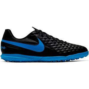 Nike TIEMPO LEGEND 8 CLUB TF Pánské turfy, Černá,Modrá, velikost 40.5