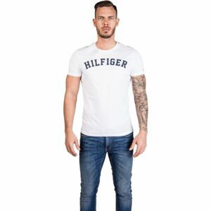 Tommy Hilfiger SS TEE LOGO Pánské tričko, bílá, velikost S