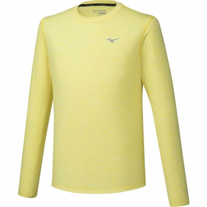 Mizuno IMPULSE CORE LS TEE žlutá M - Pánské běžecké triko s dlouhým rukávem