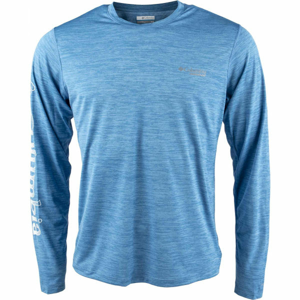 Columbia TRINITY TRAIL II LONG SLEEVE modrá S - Pánské triko