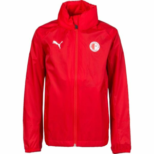 Puma LIGA TRG JKT JR SLAVIA Chlapecká sportovní bunda, červená, velikost 128