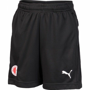 Puma LIGA TRG SHORTS JR SLAVIA Chlapecké sportovní šortky, Černá,Bílá, velikost 116