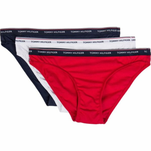 Tommy Hilfiger 3P BIKINI tmavě modrá S - Dámské kalhotky