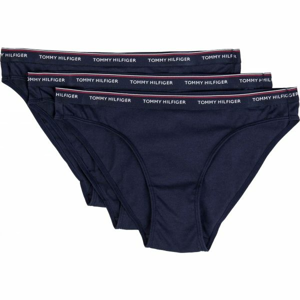 Tommy Hilfiger 3P BIKINI tmavě modrá XS - Dámské kalhotky