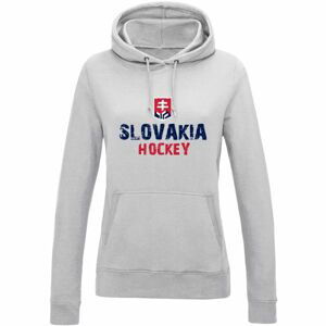 Střída KLOKANKA NAPIS SLOVAKIA HOCKEY šedá M - Dámská mikina