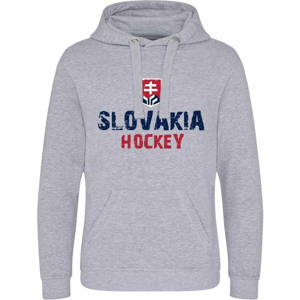 Střída KLOKANKA NAPIS SLOVAKIA HOCKEY šedá L - Pánská mikina