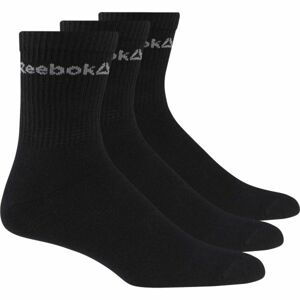 Reebok ACT CORE CREW SOCK 3P Unisex ponožky, černá, veľkosť 39-42