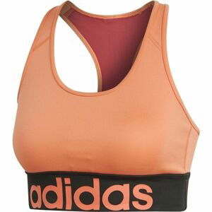 adidas D2M LOGO BRA oranžová M - Dámská podprsenka