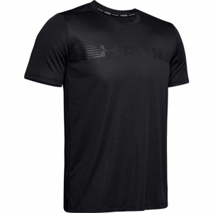 Under Armour RUN WARPED SHORTSLEEVE černá M - Pánské tričko