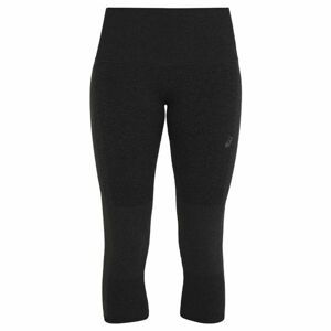 Asics COOLING SEAMLESS CAPRI Dámské běžecké 3/4 legíny, černá, velikost XS