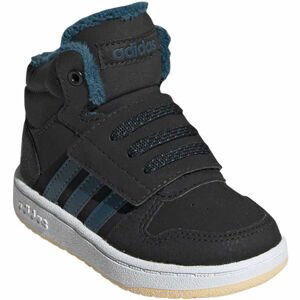 adidas HOOPS MID 2.0 I Dětské tenisky, černá, velikost 26