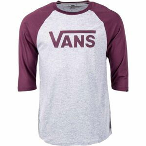 Vans MN VANS CLASSIC RAGLAN ATHLETIC šedá M - Pánské tričko s 3/4 rukávem