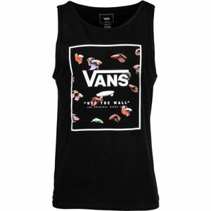 Vans MN PRINT BOX TANK Pánské tílko, Černá,Bílá, velikost S