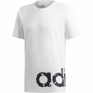 adidas M GRFX LNR TEE 2 bílá M - Pánské tričko